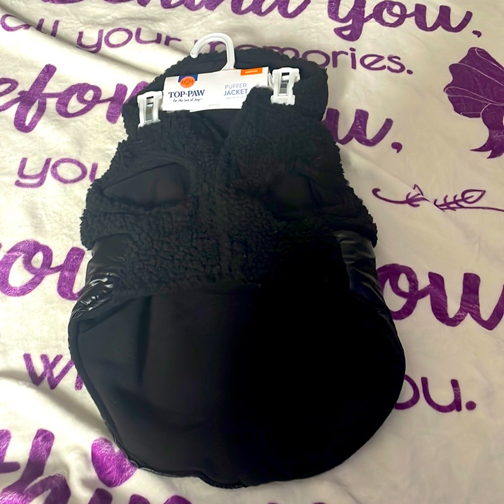 Top Paw M Dog Puffer Jacket New!!